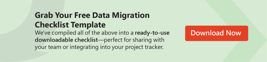 Free Data Migration Checklist Template