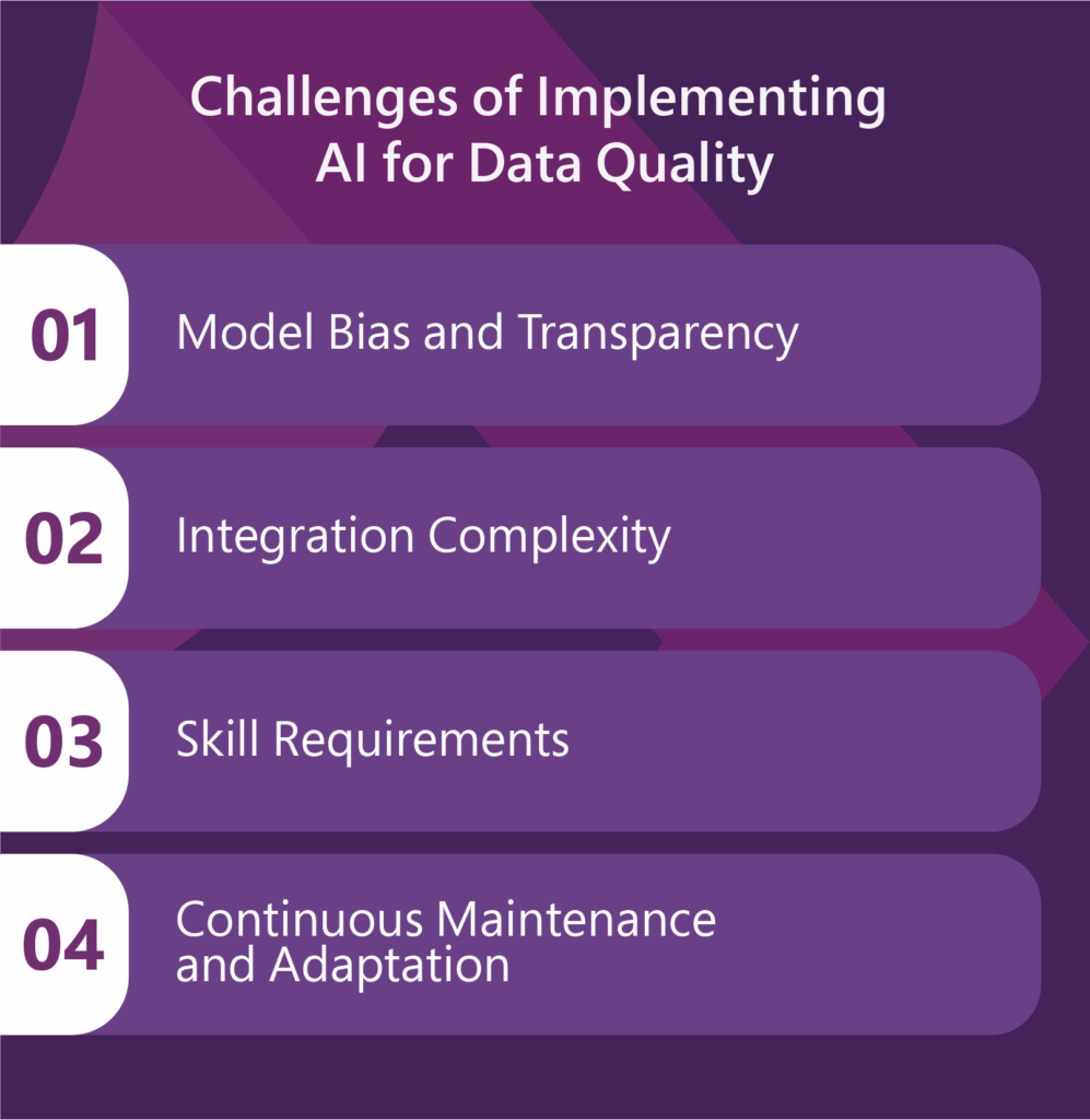 Challenges of Implementing AI for Data Quality