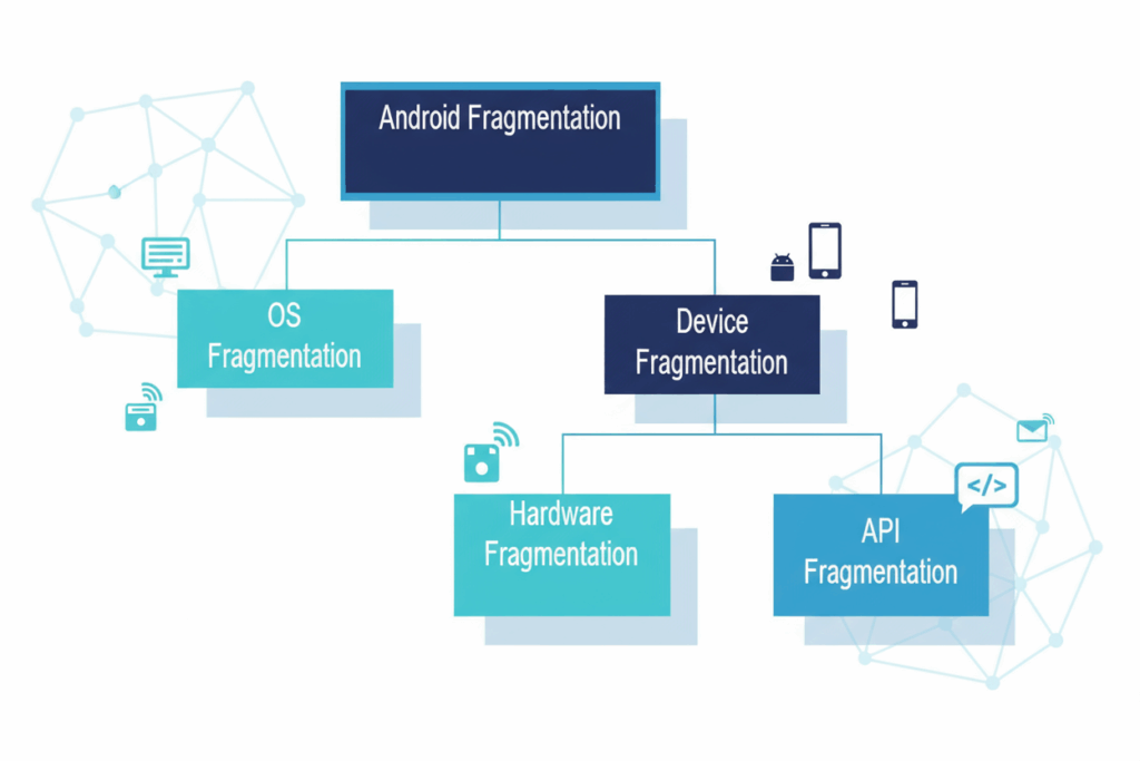 how Android fragmentation is categorized: