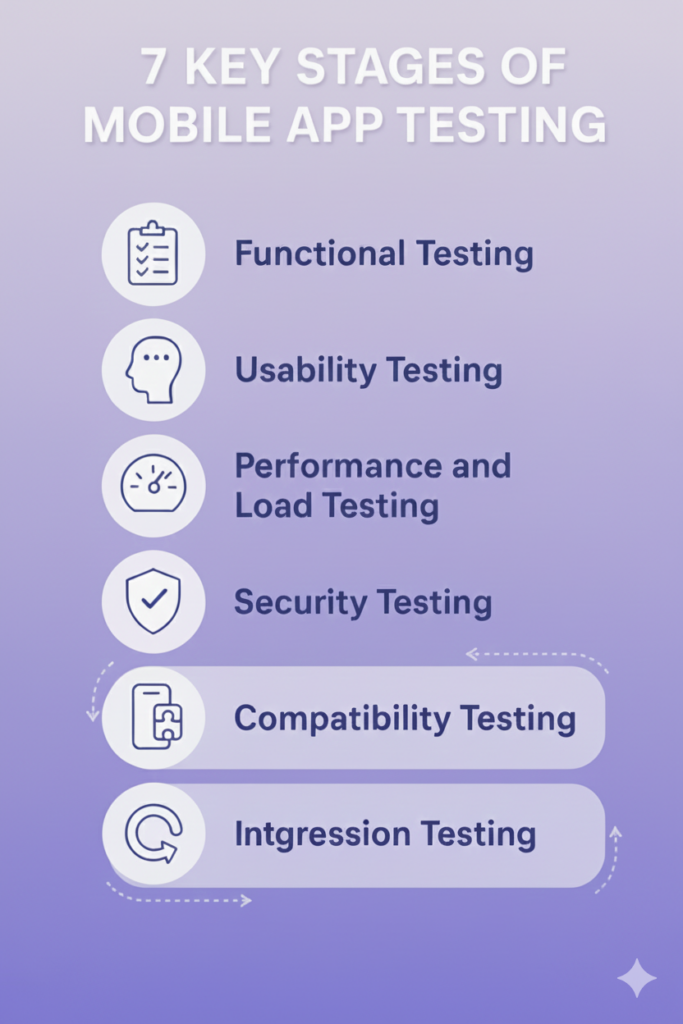 7 Key Stages of Mobile App Testing